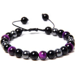 8MM Natural Stone Healing Crystal Stretch Beaded Bracelet