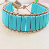 Bohemian Natural Stone Charm Bracelet Bangles