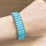 Bohemian Natural Stone Charm Bracelet Bangles