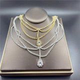 Bling Rhinestone Chain Hair Bohemian Bridal Wedding Flash Crown