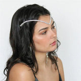 Bohemian Bride Wedding Ultra Flash Crystal Forehead Chain Jewelry