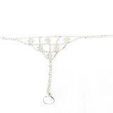 Ultra Flash Crystal Flower Bracelet Bling Rhinestone Ring Chain Jewelry