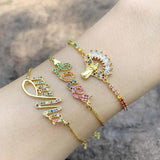 Romantic Love Crystal Charm Bracelet for Women