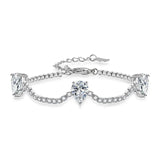 PrinSis Multicolor Drop Shaped Bracelets Wedding Jewelry