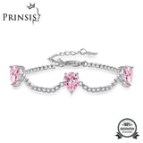 PrinSis Multicolor Drop Shaped Bracelets Wedding Jewelry