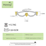 PrinSis Multicolor Drop Shaped Bracelets Wedding Jewelry