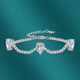 PrinSis Multicolor Drop Shaped Bracelets Wedding Jewelry