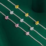 PrinSis Multicolor Drop Shaped Bracelets Wedding Jewelry