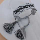Vintage Thanksgiving Embroidery Bracelets for Women