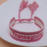 Vintage Thanksgiving Embroidery Bracelets for Women