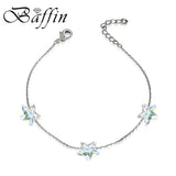 Star Beads Chain Bracelet Crystals Lucky Knots Silver Jewelry