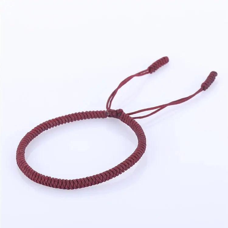 Red Rope Bracelet Tibetan Buddhist Lucky Charm Bracelet