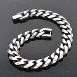Stainless Steel Men Bracelet Cuban Links & Chains Bangle Accessory