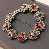 Rhinestone Retro Bracelet Crystal Hand Jewelry for Women