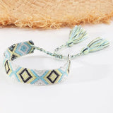 Bohemian Woven Friendship Bracelets with Tassels