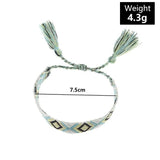 Bohemian Woven Friendship Bracelets with Tassels