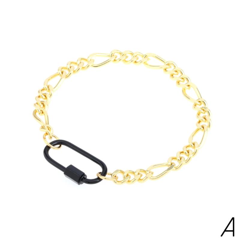 Punk Chain Bracelets Candy Paint Plated Turnbuckle Jewelry