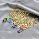 Punk Chain Bracelets Candy Paint Plated Turnbuckle Jewelry