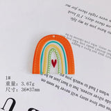 Acrylic Rainbow Pendant Keychain Car Charm