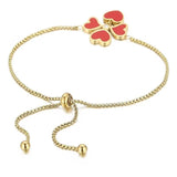 316L Stainless Steel Heart Link Chain Bracelet for Women