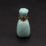 Amazonite Perfume Bottle Pendants for Jewelry Making