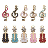 20pcs Guitar Note Charms Musical Pendant for Jewelry Making