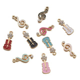 20pcs Guitar Note Charms Musical Pendant for Jewelry Making