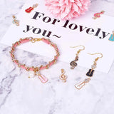 20pcs Guitar Note Charms Musical Pendant for Jewelry Making