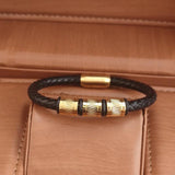 Beaded Leather Bracelet for Men