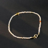 Yellow Citrine Quartz Crystal Beads Bracelet Lucky Jewelry Yoga Amulet