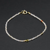 Yellow Citrine Quartz Crystal Beads Bracelet Lucky Jewelry Yoga Amulet