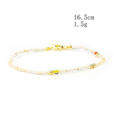 Yellow Citrine Quartz Crystal Beads Bracelet Lucky Jewelry Yoga Amulet