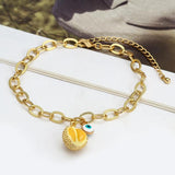 Fruit Charm Bracelet Evil Eye Enamel Turkey Boho Party Jewelry