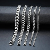 Men's Gold-plated Stainless Steel Cuban Chain Bracelet