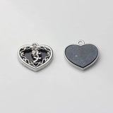Enamel Rose Flower Charms Pendant for DIY Necklace Making
