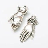 55 Vintage Hand Pendant Charms Antique Bronze DIY Jewelry Making