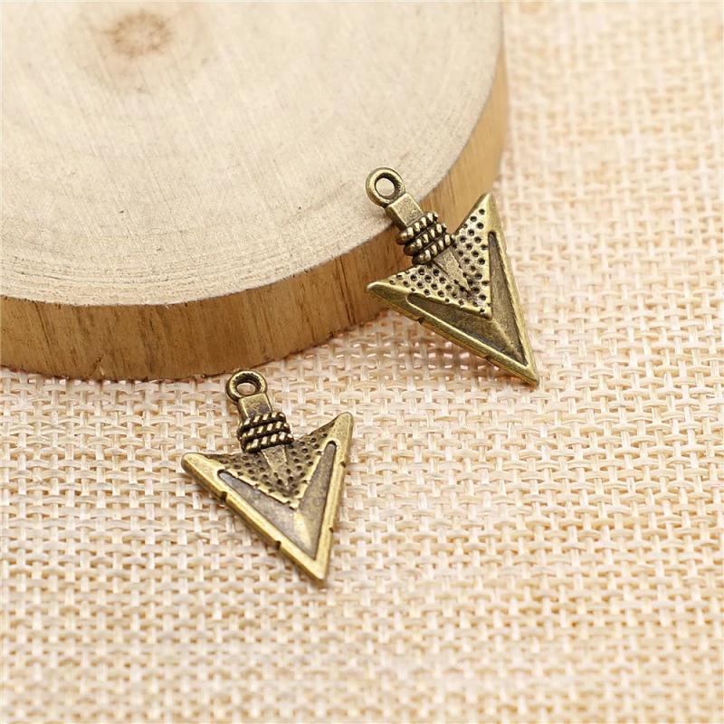 43pcs Antique Bronze Awl Charms Retro DIY Jewelry Earring Keychain Hair Card Pen