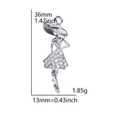 20Pcs Shopping Lady Hat Charms for Necklaces Bracelet