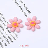 20PCS Resin Rainbow Cabochons Colorful Sunflower Star C