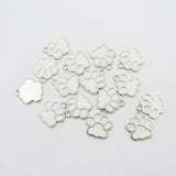 30pcs/bag Enamel Dog Paw Charm Pendant DIY Jewelry Making