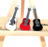 10pcs Guitar Charm for Jewelry Making DIY