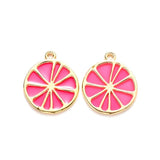 10pcs Epoxy Resin Fruit Charms Lemon Jewelry Making DIY Bracelet