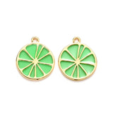 10pcs Epoxy Resin Fruit Charms Lemon Jewelry Making DIY Bracelet