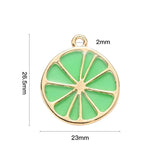 10pcs Epoxy Resin Fruit Charms Lemon Jewelry Making DIY Bracelet