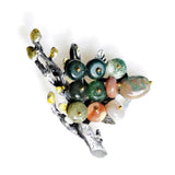 Retro Tree Pin Brooches Women Ins Personality Corsage Pin Set