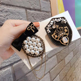 Vintage Small Fragrance Hat Flower Brooch Woman Pearl Spring Brooches