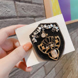 Vintage Small Fragrance Hat Flower Brooch Woman Pearl Spring Brooches