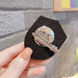 Vintage Small Fragrance Hat Flower Brooch Woman Pearl Spring Brooches