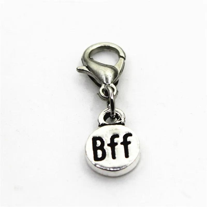 30pcs BFF Charms Dangle Lobster Clasp Hanging DIY Jewelry Accessories