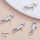 60Pcs/Set Sea Horse Charms for DIY Jewelry Making Supplies
